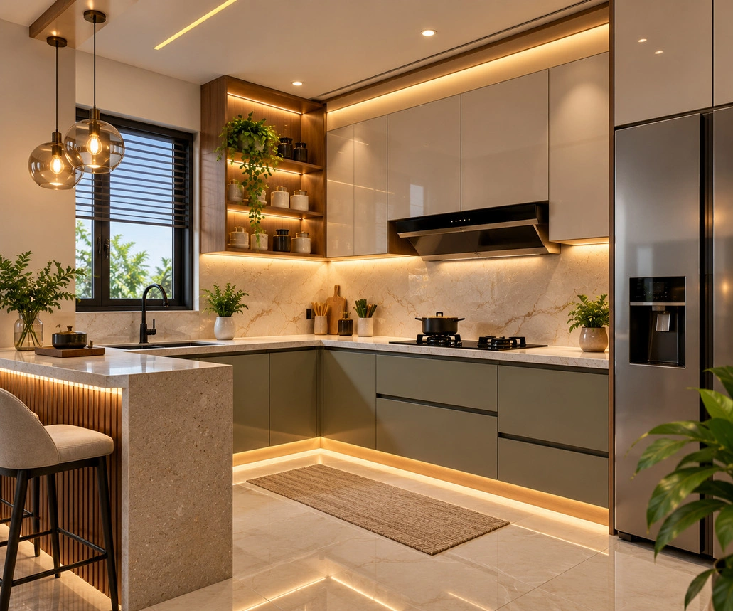 Modular Kitchens by Decor Indoors
